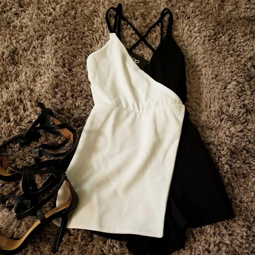 Black and White Romper